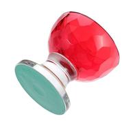 IMIKEYA Tibetan Buddhist Water Bowl Red Glass Holy Water Offering Bowl with Smooth Surface for Temple and Home Use, Suitable for Storing Food and Snacks