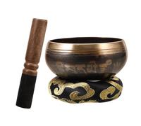 IMIKEYA Tibetan Singing Bowl for Meditation Yoga Flat Bottom Sutra Bowl Buddhism Decorative Accessories