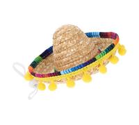IMIKEYA Tiny Sombrero Hats for Pets Cute Hair Accessories for Women for Fiesta Parties and Celebrations Lightweight Mini Mexican Costume Hats for Dogs and Cats