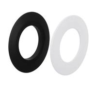 IMIKEYA Toilet Flush Button Bezel Ring Adapter for 38mm Dual Flush Button with Tool-Free Mounting and No-Drill Installation, Plastic Replacement Trim Plate for Home Bathroom Improvements