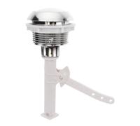 IMIKEYA Toilet Tank Flush Button Replacement Single Flush Toilet Push Button with Lever Plastic Material Easy to Install for Bathroom and Hotel Use