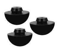 IMIKEYA Tongue Drum Support Plug 3Pcs Black Silicone Foot Pads for Drumming Accessories and Stable Performance
