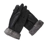 IMIKEYA Touch Screen Winter Warm Cycling Gloves with Burr Wrist Windproof Design for Men and Women Thick Fleece Lined for Running Riding and Outdoor Training