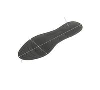 IMIKEYA TPU Liquid Massaging Insoles Black for Plantar Fasciitis Thin and Flexible Design, Velvet Material, Therapeutic Foot Massage Inserts for Foot Relief, Size XL