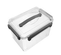IMIKEYA Transparent Acrylic Camera Lens Organizer Box with Sealing Ring Protective Hard Case for Digital Camera Accessories Travel Storage Container with Optimized Compartments for Various