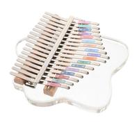 IMIKEYA Transparent Tone Thumb Piano Portable Kalimba for Beginners Lightweight Finger Musical Instrument with Sound for Music the Go Easy to Learn