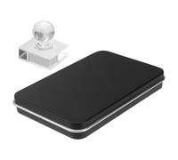 IMIKEYA Travel Magnetic Eyeshadow Case with 6-grid Style, as Material, No Odor Storage Box for Blusher and Brow Powder, Simple and Stylish Black Cosmetic Display Case for Female Friends