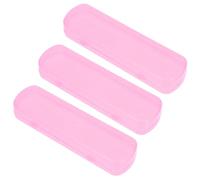 IMIKEYA Travel Toothbrush and Toothpaste Travel Case Plastic Multipack 3 Pieces for Outdoor Adventures