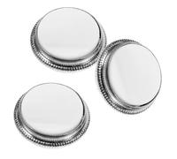 IMIKEYA Trumpet Valve Caps Replacement Finger Buttons Trumpet Accessories 3Pcs Made of Sturdy Zinc Alloy with White Finish for Easy Replacement and Smooth Functionality for Performance
