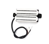 IMIKEYA Twin Pickup Dual Hot Rail Humbucker Neck Pickup for Guitar Replacement Parts White
