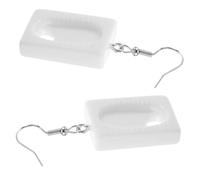 IMIKEYA Unique Creative Toilet Dangle Earrings Funky Whimsical Resin Drop Ear Hooks for Women Durable Funny Bathroom Jewelry for Theme Parties and Everyday Wear