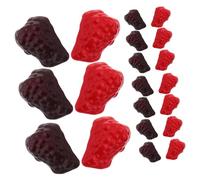 IMIKEYA Unique Idea 20pcs Fruit Models Simulation Ornament Lifelike Plastic Decorative Fruit Home Decor Kitchen Cabinet Decor