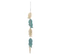 IMIKEYA Unique Wooden Fish Wall Ornament Hanging Decor Comfortable Hand Touch and Easy to Decorate Density Board Material, for Place Wall Decoration and Creative Home Hanging Ornament
