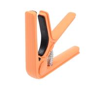 IMIKEYA Universal Guitar Capo Clamp for Acoustic and Electric Guitars, Portable Orange Plastic and Steel Multi-functional Tone Adjusting Clip for Travel and Performance