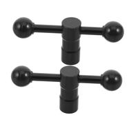 IMIKEYA Universal Suitable for Boom Microphone Stand 2pcs Mic Stand Knob with Nickel Plating and Knurled Matte Finish for Secure Adjustment and Versatile Compatibility in Home Recording