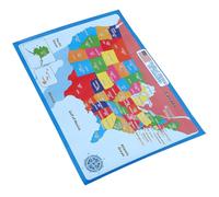 IMIKEYA Usa Map Poster Hanging Learning Poster for Preschool Education Lightweight Synthetic Paper Cultivating Intellectual Development Creative Design Suitable for Classroom