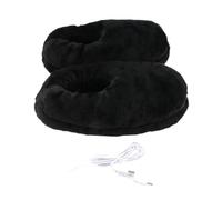 IMIKEYA USB Heated Foot Warmer Slippers for Winter Non Skid Electric Heating Shoes with Soft Wool Lining Fast Heating USB Charging for Cold and Warmth