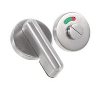 IMIKEYA Vacant Occupied Indicator Door Lock with Privacy Handle Bathroom Stall Lock for Public Restrooms Hollow Turn Knob with Red Green Signs for Easy Use and Privacy