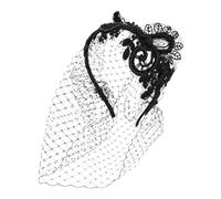 IMIKEYA Veil Headband Mesh Retro Bridal Vintage Style Hair Accessory for Wedding Tea Party Elegant Veil Headband for Women