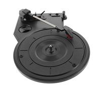 IMIKEYA Vintage Black Phonograph Movement with 200mm Turntable and Built-in Speakers, Low Noise Plastic Record Player Needle Replacement Cartridge for Home Decor and Music Lovers