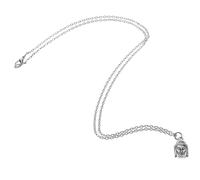 IMIKEYA Vintage Buddha Pendant Necklace in Antique Silver Alloy Spiritual Jewelry for Women and Men Dainty Design Charm for Meditation and Spiritual Awakening