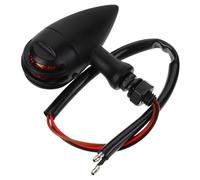 IMIKEYA Vintage Bullet Head Motorcycle LED Turn Signal Lights Bright Metal Turn Indicators with Easy Installation Compatible with Various Brands for Enhanced Road Safety
