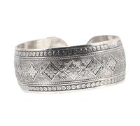 IMIKEYA Vintage Carving Open Bangle Bracelet for Women Retro Chunky Bracelet Jewelry Fashion Cuff for Female Wrist