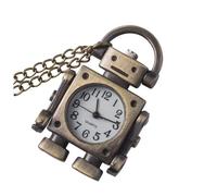 IMIKEYA Vintage Robot Pocket Watch Necklaces Lightweight Alloy Portable Retro Style Easy to Carry Suitable for Everyday Wear