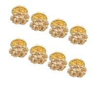 IMIKEYA Vintage Rose Lapel Pin Brooch Set 8pcs Alloy Floral Button Pins for Jackets Hats Dresses for Women’s Shawls and Jeans Accessories