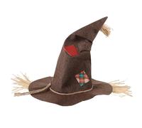 IMIKEYA Vintage Scarecrow Costume Hat for Adults and Teens, Floppy Cloth Witch Hat with Adjustable Sizing, for Cosplay and Indoor Halloween Party Accessories