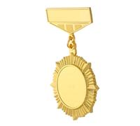 IMIKEYA Vintage Zinc Alloy Metal Badge Pin Brooch with Lightweight Design and Versatile Use, for Schools and Personal Awards, Elegant Appearance Golden Medal for Men