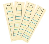 IMIKEYA Violin Fretboard Stickers Easy to Carry and Use 4pcs Removable Finger Position Note Decals Auxiliary Tool Made of Paper for Outdoor Violin Practice