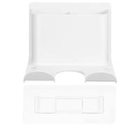 IMIKEYA Wall Mounted Hair Dryer Rack White Plastic Bathroom Hair Dryer Holder with Universal Compatibility and Multi-functional Use for Bathroom Storage and Organization