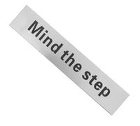 IMIKEYA Warning Mind The Step Warning Board Safety Warning Signs for Step for Indoor Commercial Spaces Aluminium Silver Enhanced Safety