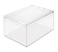 IMIKEYA Water-Resistant Reptile Enclosure All-in-One Habitat Box for Spiders Lizards and Other Reptiles Easy Assembly 1-Piece Design