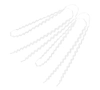 IMIKEYA Wavy S-Shaped Flat Shoe Laces for Sneakers and Casual Shoes 1 Pair White Cloth Adjustable Length 120cm For and Elderly
