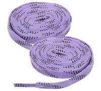 IMIKEYA Waxed Ice Skate Laces, Purple, Slightly Elastic Polyester Cotton, High Strength Low Temperature Resistant, for Ice Sports and Hockey Skates