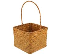IMIKEYA Wedding Grass Construction Iron Made and Sturdy with of Sea Flower Holder Decorative Basket Portable Design Girl for Weddings