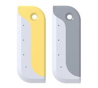 IMIKEYA Window Squeegee Multi-functional Glass Cleaner 2pcs Cleaning Tool with Anti- Handle Portable Mini Shower Scraper for Household and Bathroom Use