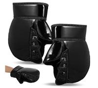 IMIKEYA Windproof Winter Motorcycle Handlebar Gloves with Elastic Reflective Strips and Soft Insulated Lining for Scooter Riding Fit Hand Protector Muffs for Cold Weather