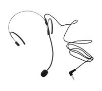 IMIKEYA Wired Over-ear Headset Microphone with Earhook, Black Teacher Voice Amplifier Mic for Presentations and Guided Tours, Compatible with Bodypack Microphone Systems