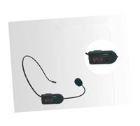 IMIKEYA Wireless Headset Microphone with Fm Radio Portable Voice Amplifier for Teaching Meetings Tours Rechargeable Lightweight Multi-channel for Sound
