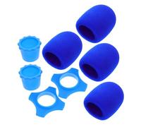 IMIKEYA Wireless Microphone Protective Case Foam Cover Reusable Anti-vibration Rolling Cover for Recording Interview Ktv Microphone Bottom Rod Sleeve