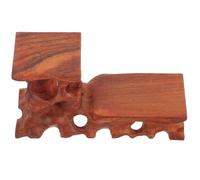 IMIKEYA Wood Display Stand for Tea Sets and Plants with Stable Sole and Ergonomic Design, Tabletop Teapot Base Suitable for Flower Shops and Museums, Striking Antique Look Wooden Riser