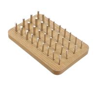 IMIKEYA Wood Peg Board for Hand Rehabilitation and Fine Motor Skills Therapy, Small Sensory Pegboard for Occupational Rehabilitation and Hand-Eye Coordination Training in Adults and
