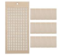 IMIKEYA Wood Reading Bookmarks 16pcs Rectangle Wooden Blanks for DIY Crafts and Wedding Decor with Hanging Ornament Feature