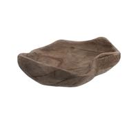 IMIKEYA Wooden Butterfly Water Feeder Bowl, Rustic Bird Bath Bowl, Irregular Butterfly Shape, Easy to Clean, for Backyards and Patios, Supports Local Wildlife