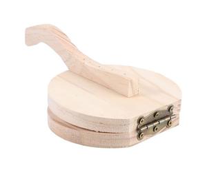 IMIKEYA Wooden Dumpling Presser Dough Pressing Tool for Home Use with Labor Saving Design, Simple Operation for Making Dumpling Wrappers and Wonton Wrappers, Kitchen Gadget