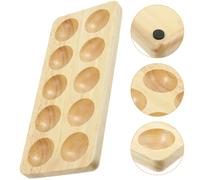 IMIKEYA Wooden Egg Tray for 10 Eggs Simple Style Suitable for Home and Desktop Use Can be Stored in Fridge