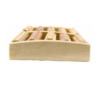 IMIKEYA Wooden Foot Massager Roller 5 Rows for Stress Relief and Portable Use Rectangular Wood Foot Massage Wheel Suitable for Office Workers